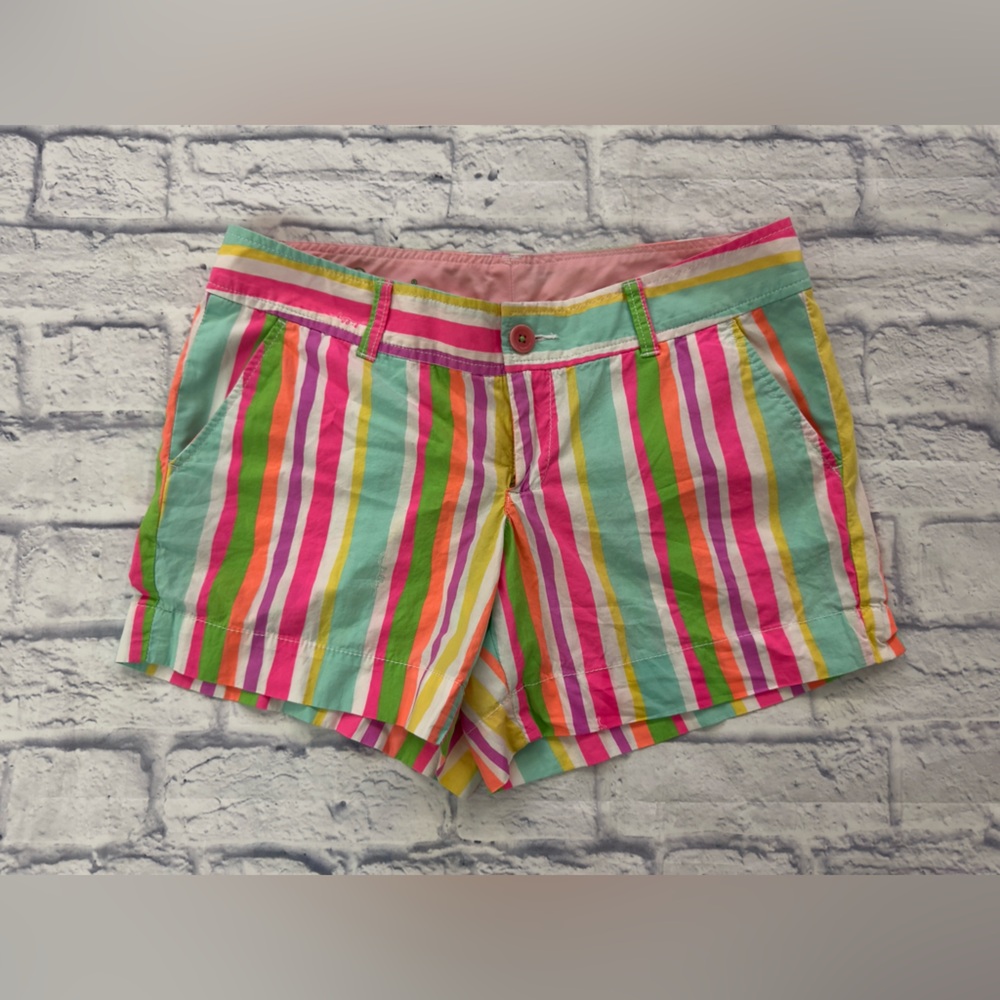 Lilly Pulitzer Callahan Multicolor Striped Women's Shorts sz 8